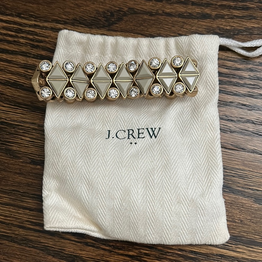 J Crew bracelet with duster bag